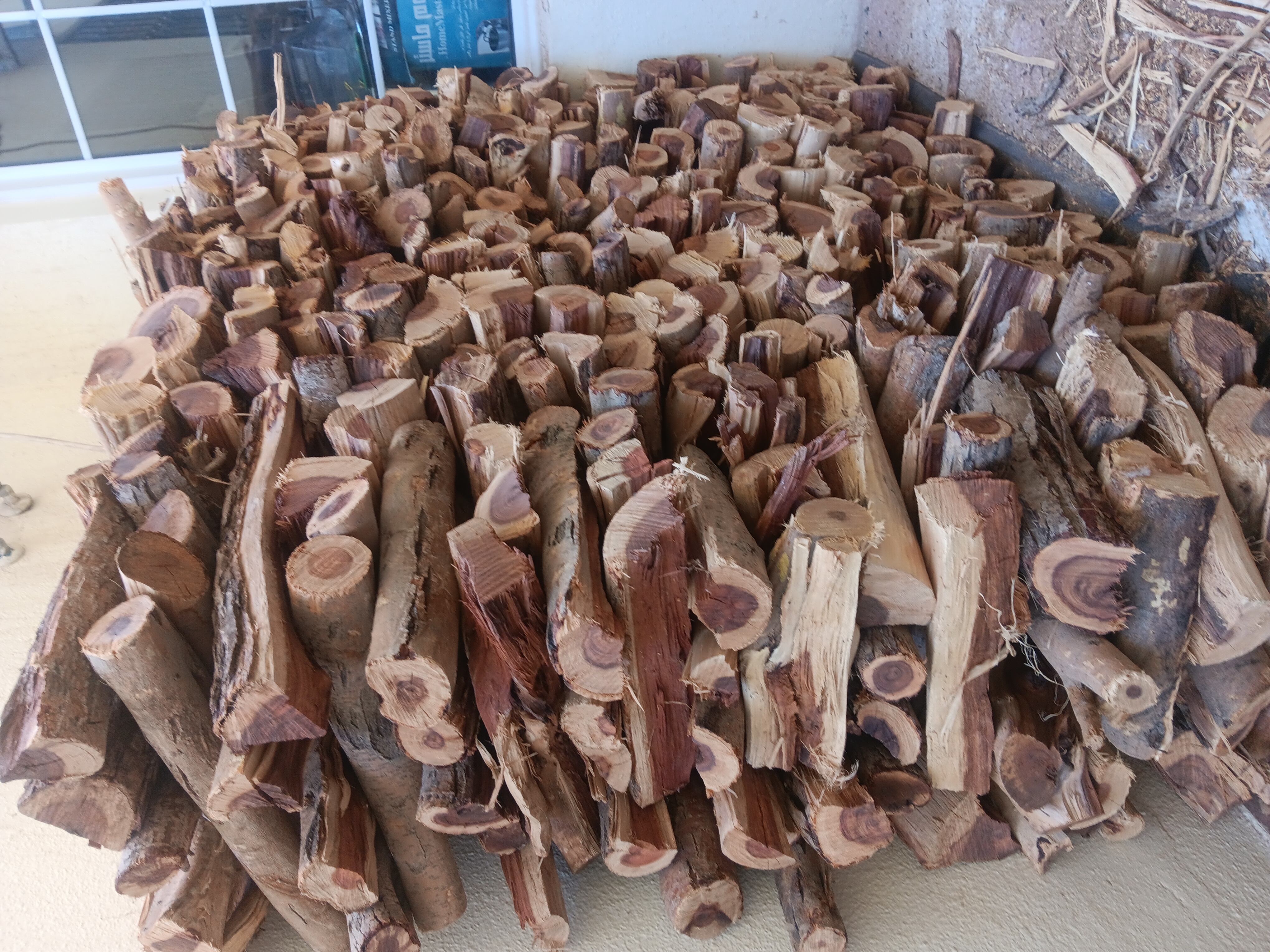 عامل تقطيع حطب وتشليح الأشجار والنخل المنزل 